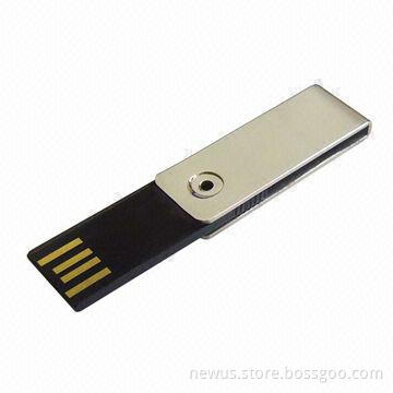Mini Swivel USB Flash Drives with 1GB-64GB, High-data Transfer Speed and High-speed UDP Chips